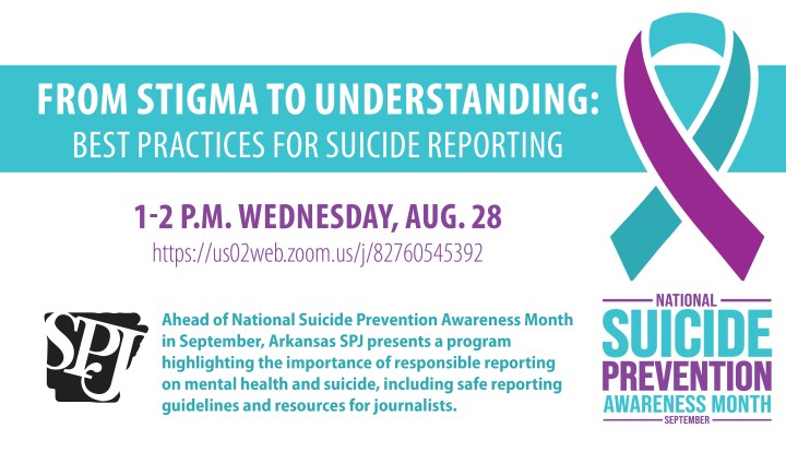 Arkansas SPJ presents program on best practices for reporting on&nbsp;suicide